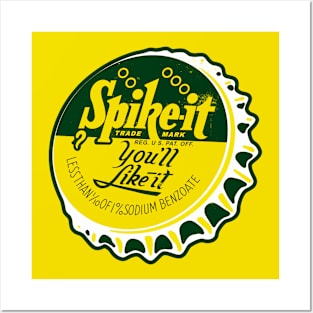 Vintage Spike It Soda Bottlecap Posters and Art